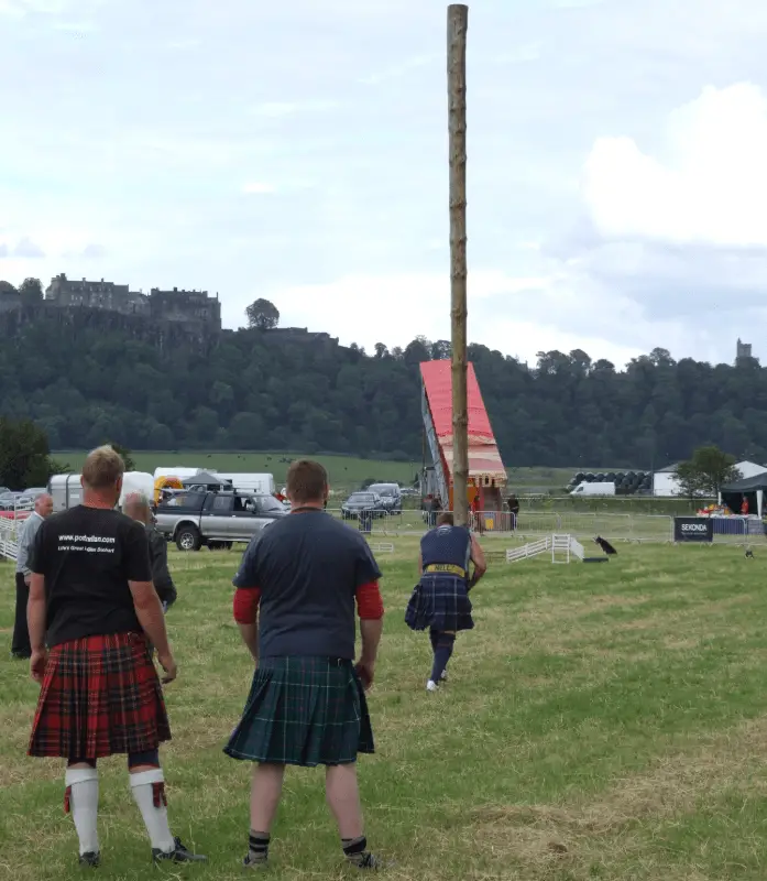 Caber tossing