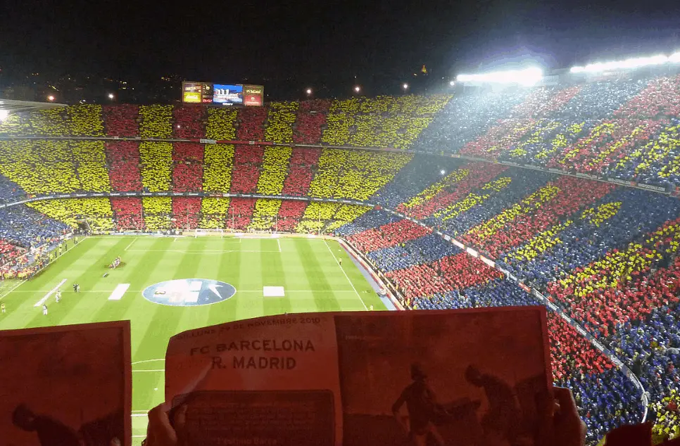 Camp Nou during El Clásico