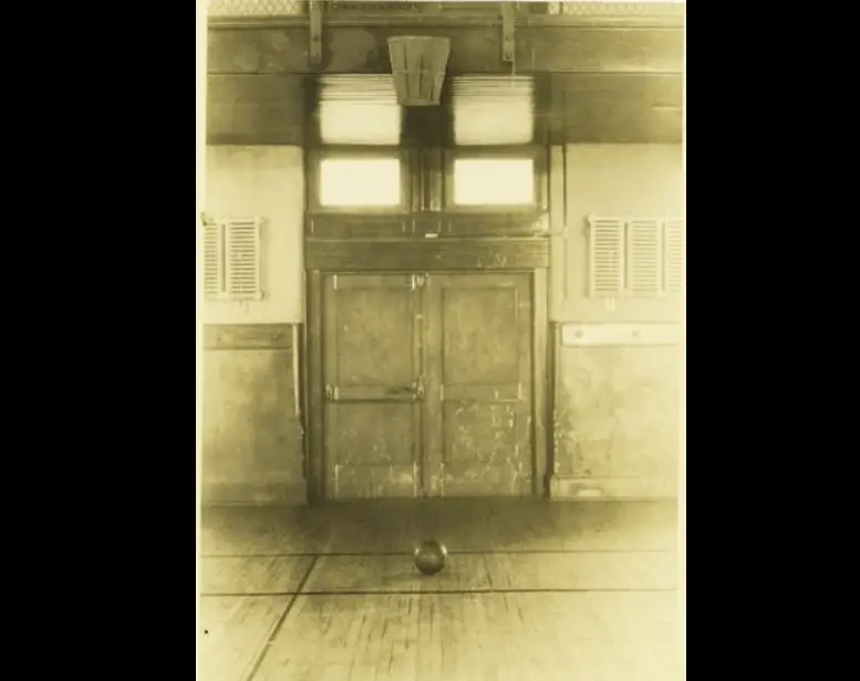 The world's first basketball court