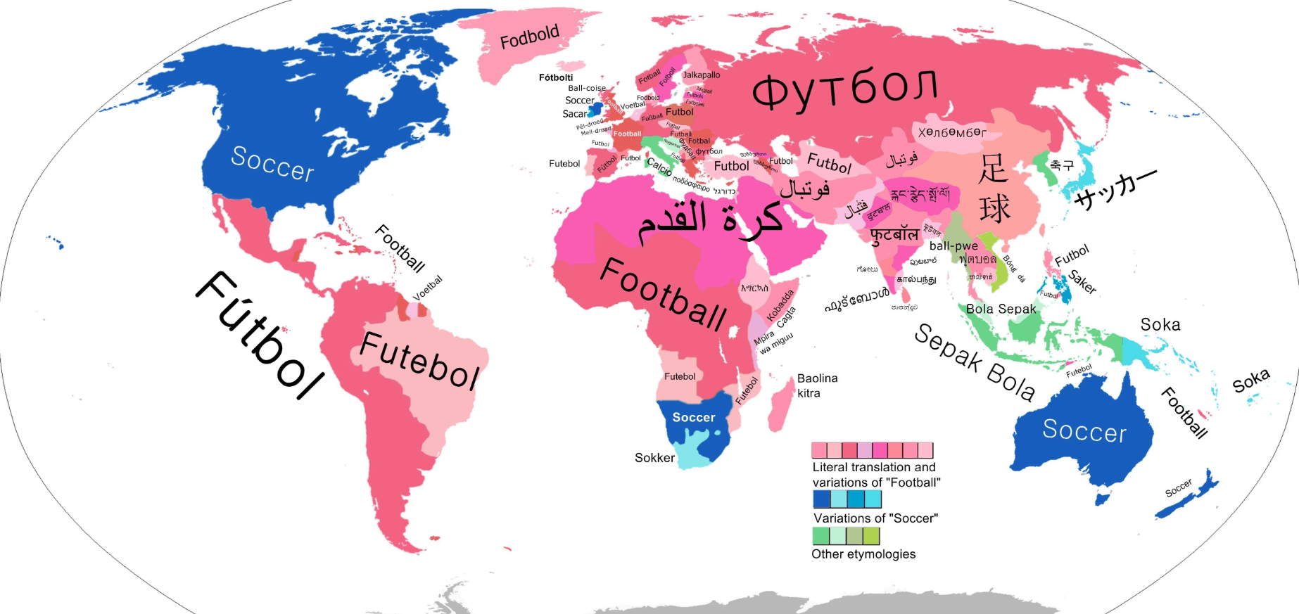 What countries call football soccer
