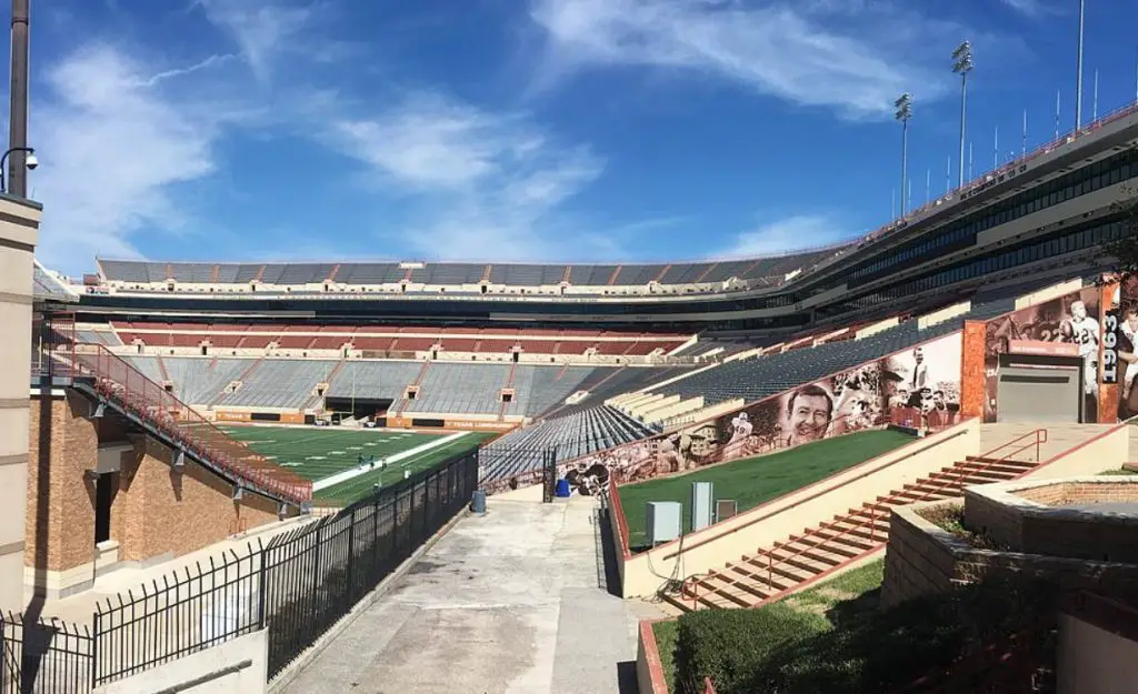 Texas University Stadium lowest tier