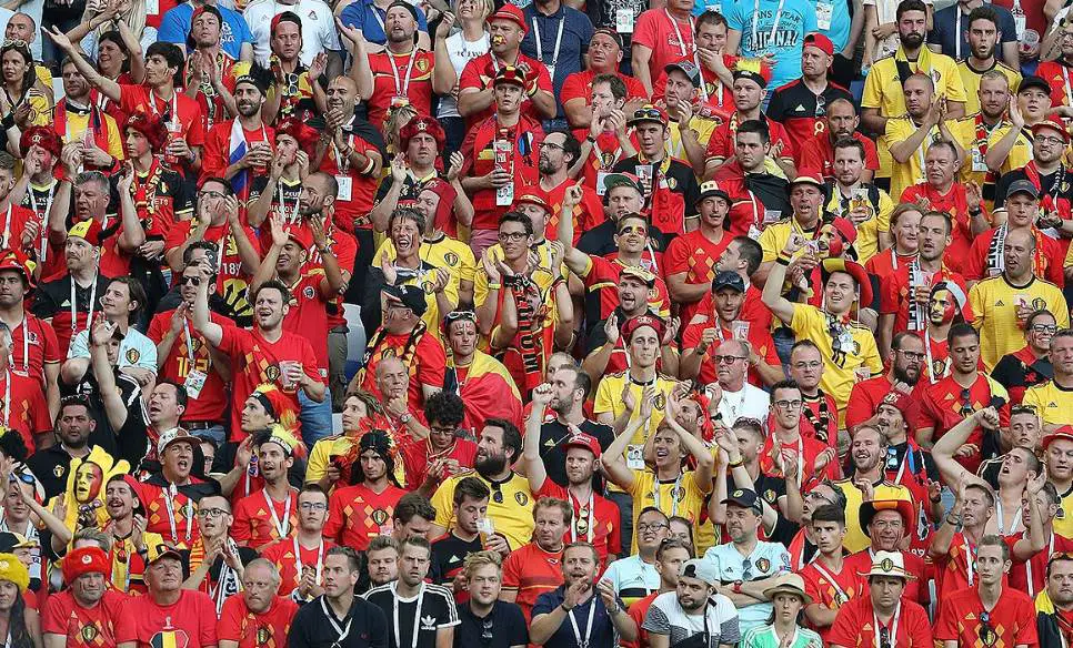 Where is soccer most popular Belgian football fans