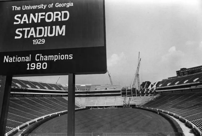 Sanford Stadium 1980