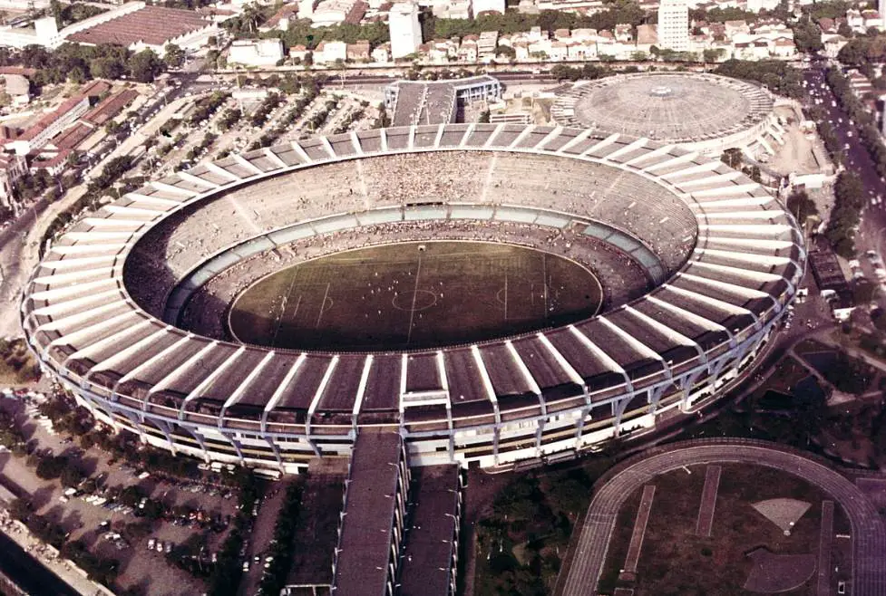 Maracana Stadium aerial view
