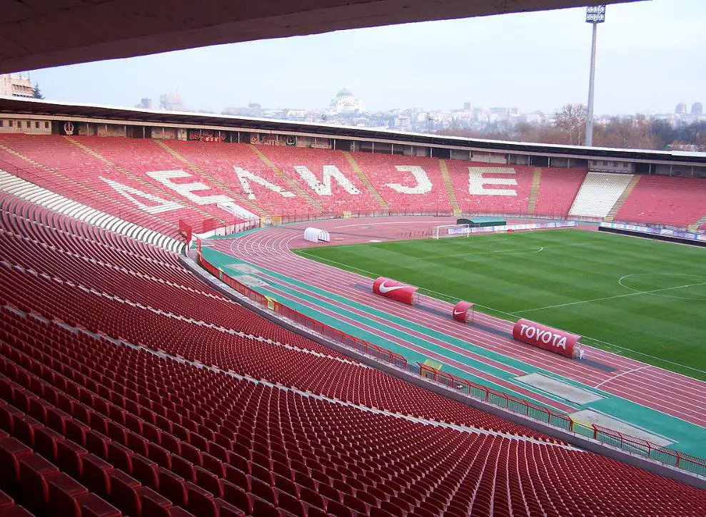 Red Star Stadium in Belgrade Marakana