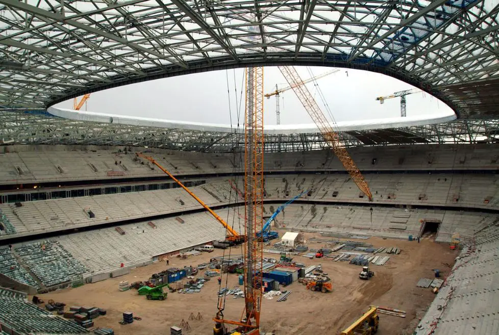 Allianz Arena construction