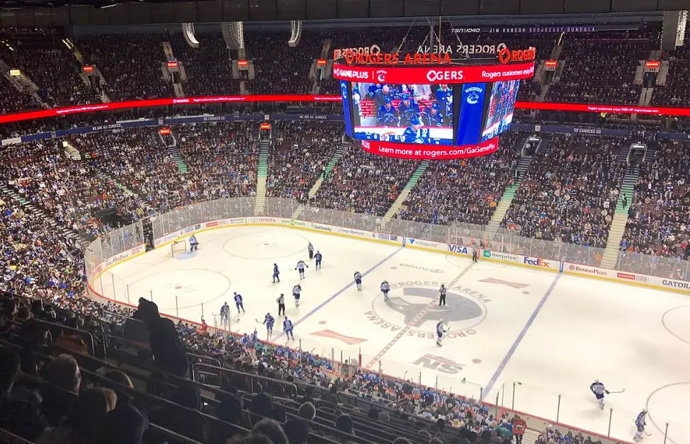 Rogers Arena Ice Hockey Stadium in Vancouver