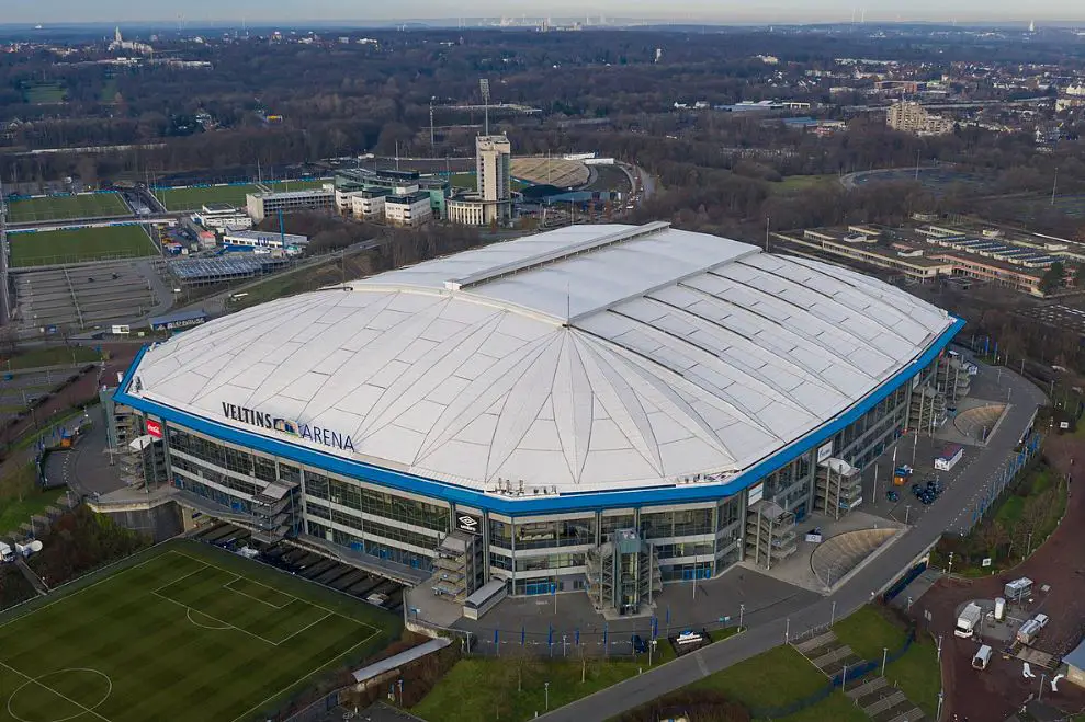 Veltins arena aerial view